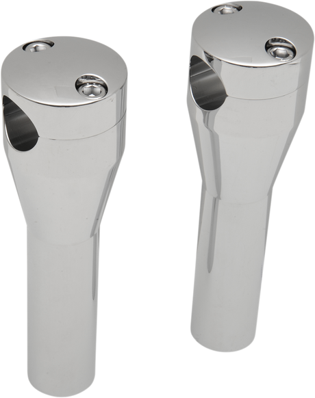 DRAG SPECIALTIES Handlebar Riser Sockets with Bolt Top - 6 Inch for Harley Davidson Motorcycles - Part Number 57-6002A-SC