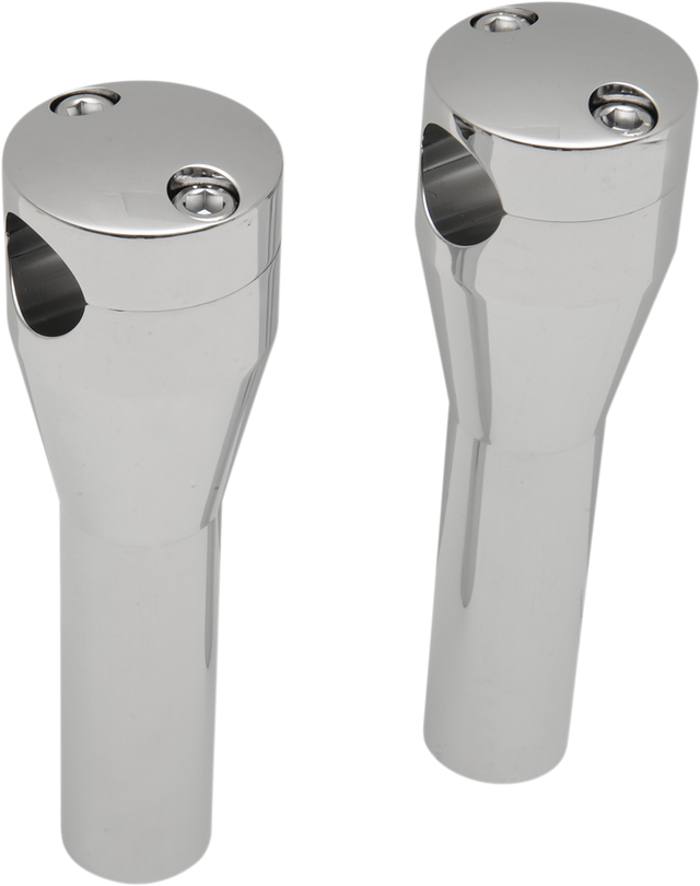 DRAG SPECIALTIES Handlebar Riser Sockets with Bolt Top - 6 Inch for Harley Davidson Motorcycles - Part Number 57-6002A-SC