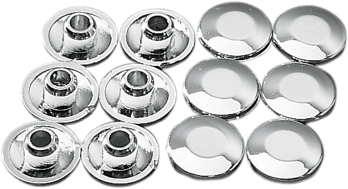 Drag Specialties Chrome Plug for Handlebar Clamps 03-010712-BC101 – Fits 1/4" Hex Socket-Head Screws for Harley-Davidson Motorcycles