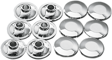Drag Specialties Chrome Plug for Handlebar Clamps 03-010712-BC101 – Fits 1/4" Hex Socket-Head Screws for Harley-Davidson Motorcycles