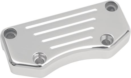 DRAG SPECIALTIES Buffalo Handlebar Clamp - Ball-Milled for 1-1/4" and 1" Handlebars with 3-1/2" On-Center Risers