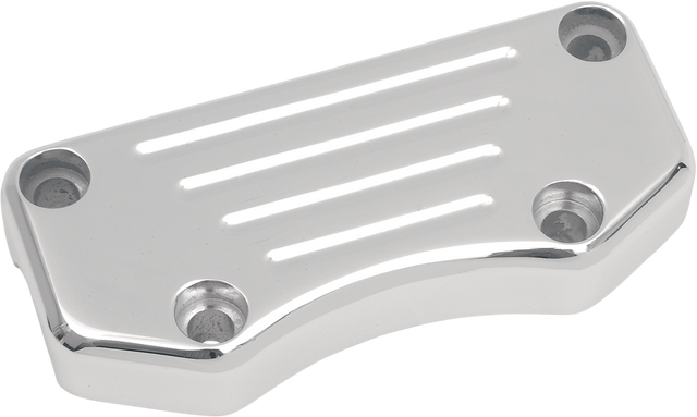 DRAG SPECIALTIES Buffalo Handlebar Clamp - Ball-Milled for 1-1/4" and 1" Handlebars with 3-1/2" On-Center Risers