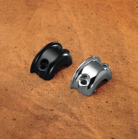 DRAG SPECIALTIES Chrome Brake and Clutch Control Clamp Half - Part No. 07-0524C-BC139 for Harley-Davidson Motorcycles