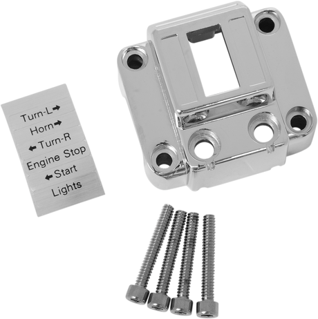 DRAG SPECIALTIES Handlebar Switch Housing for Harley Davidson '72-'81 — Chrome Die-Cast Aluminum Replacement Part