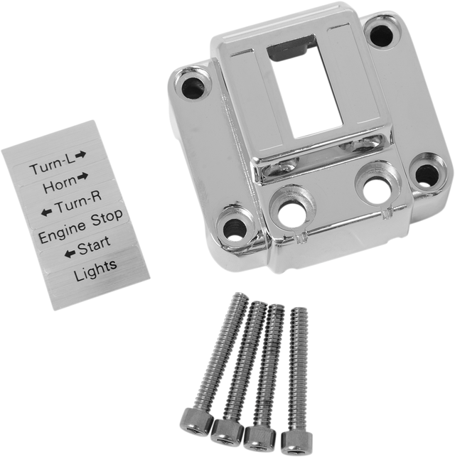 DRAG SPECIALTIES Handlebar Switch Housing for Harley Davidson '72-'81 — Chrome Die-Cast Aluminum Replacement Part