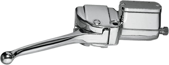 DRAG SPECIALTIES Chrome Front Brake Master Cylinder Assembly - Part 20023A-BX-LB2 for Harley-Davidson Touring and Softail Models