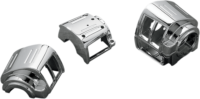 DRAG SPECIALTIES Handlebar Switch Housing Kit - Chrome for Harley Davidson Motorcycles with 1-1/4 inch Handlebars Part #07-0544/5-SC3