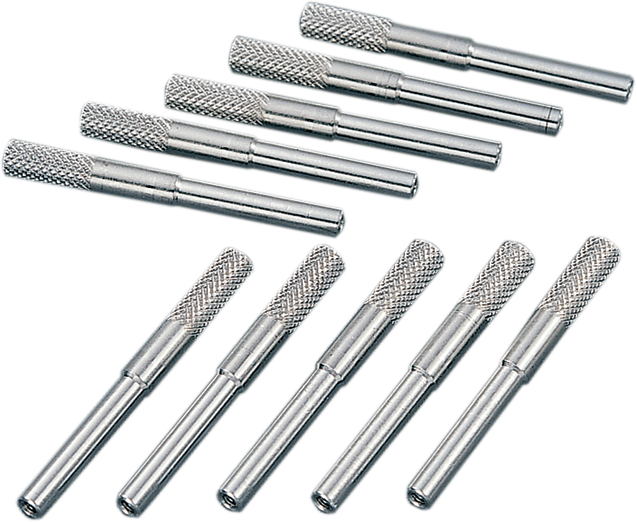 Drag Specialties Knurled Speedometer Reset Knobs - 10 Pack Part 70847K for Harley-Davidson Motorcycles