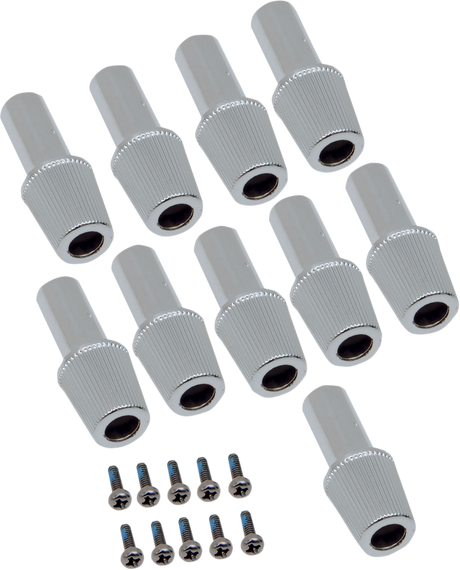 Drag Specialties Replacement Speedometer Reset Knobs - 10 Pack Part 74239, Fits Harley-Davidson Motorcycles