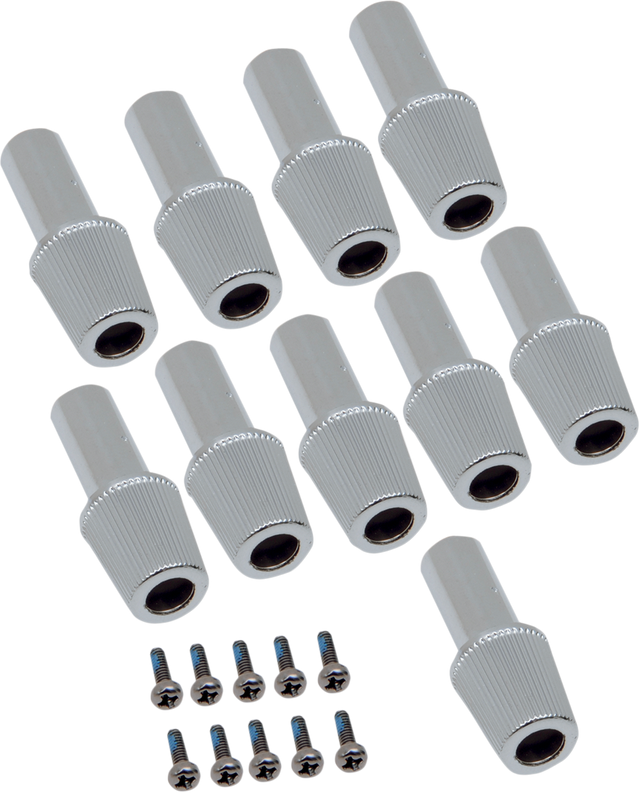 Drag Specialties Replacement Speedometer Reset Knobs - 10 Pack Part 74239, Fits Harley-Davidson Motorcycles