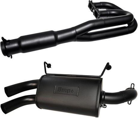 BIKEMAN PERFORMANCE Double Barrel Exhaust System - Ceramic Black 08-308-CB