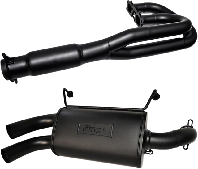 BIKEMAN PERFORMANCE Double Barrel Exhaust System - Ceramic Black 08-308-CB