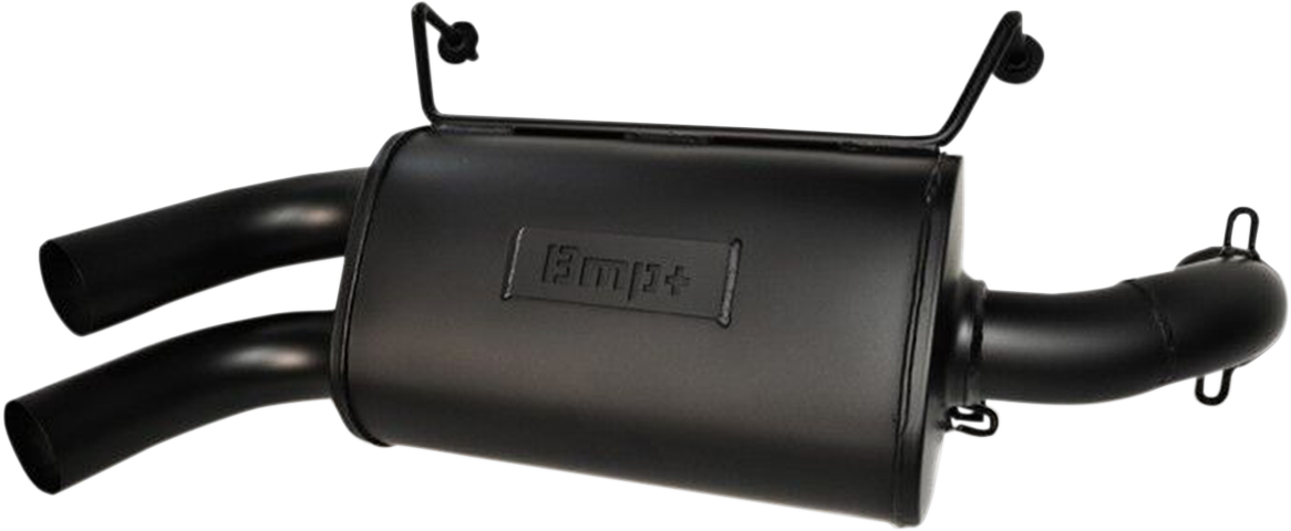 BIKEMAN PERFORMANCE Double Barrel Slip-On Muffler - Ceramic Black 17-308-CB