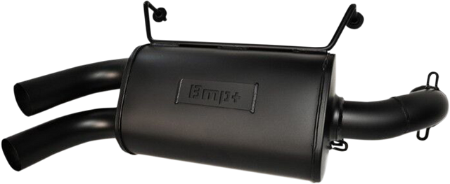 BIKEMAN PERFORMANCE Double Barrel Slip-On Muffler - Ceramic Black 17-308-CB