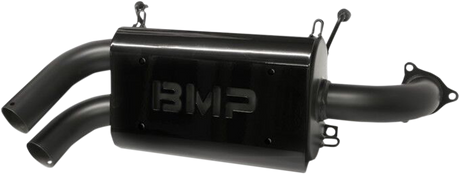 BIKEMAN PERFORMANCE Double Barrel Slip-On Muffler - Ceramic Black 17-314-CB
