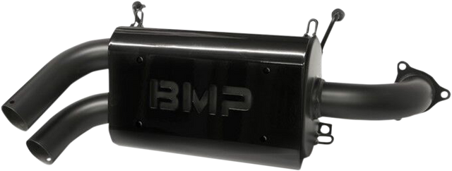 BIKEMAN PERFORMANCE Double Barrel Slip-On Muffler - Ceramic Black 17-314-CB