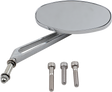 DRAG SPECIALTIES Stealth I Oval Chrome Side Mirror for Harley-Davidson Clutch and Brake Levers Part 302150-BC3N-BX2