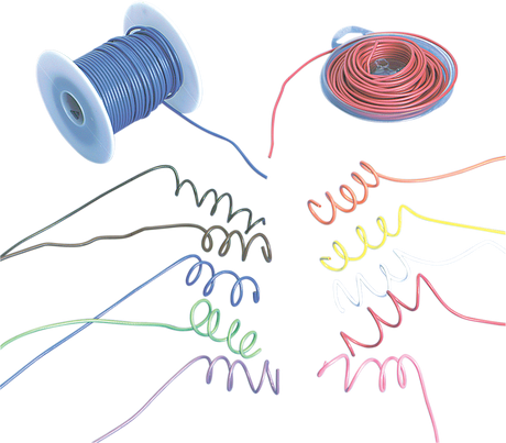 DRAG SPECIALTIES 35' 16-Gauge Copper Wire Spool - Blue for Harley Davidson and Touring Vehicles