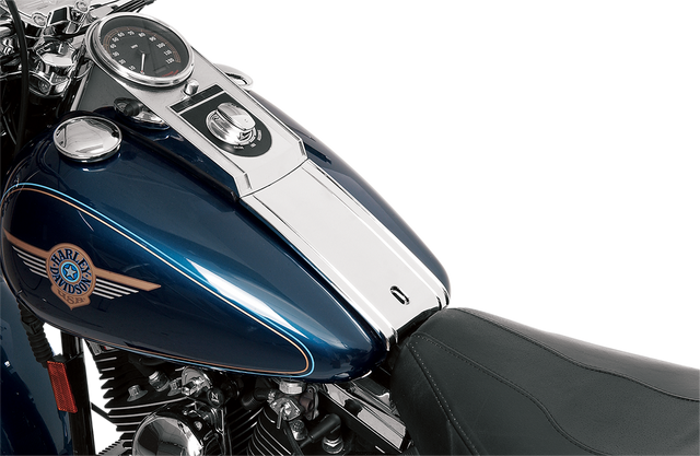 DRAG SPECIALTIES Chrome Dash Panel for Harley-Davidson Fat Bob Models - Part 15-0323NU-BC