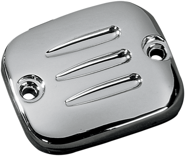 DRAG SPECIALTIES Front Brake Master Cylinder Cover - Grooved 373814-BC101 for Harley-Davidson Motorcycles