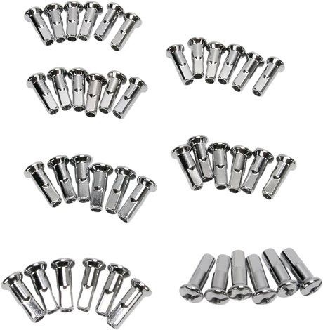 Drag Specialties Chrome Spoke Nipples - Part 16-0500S-42-HC3 for Harley-Davidson Motorcycles