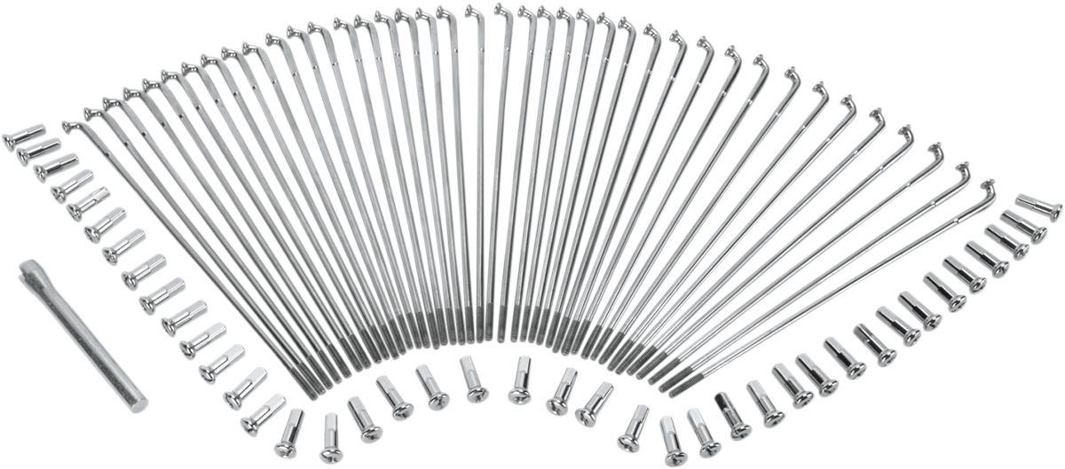 Drag Specialties Stainless Steel Drop Center Spoke Set for 16 Inch Motorcycle Wheels - Model 16-0501SS-BC629