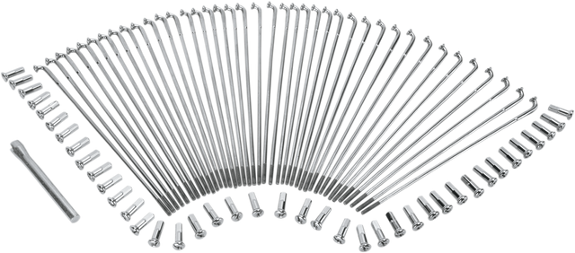 Drag Specialties Stainless Steel Drop Center Spoke Set for 16 Inch Motorcycle Wheels - Model 16-0501SS-BC629