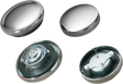 DRAG SPECIALTIES Non-Vented Chrome Gas Cap for OEM and Custom Motorcycle Fuel Tanks - Part Number 011179-BC204