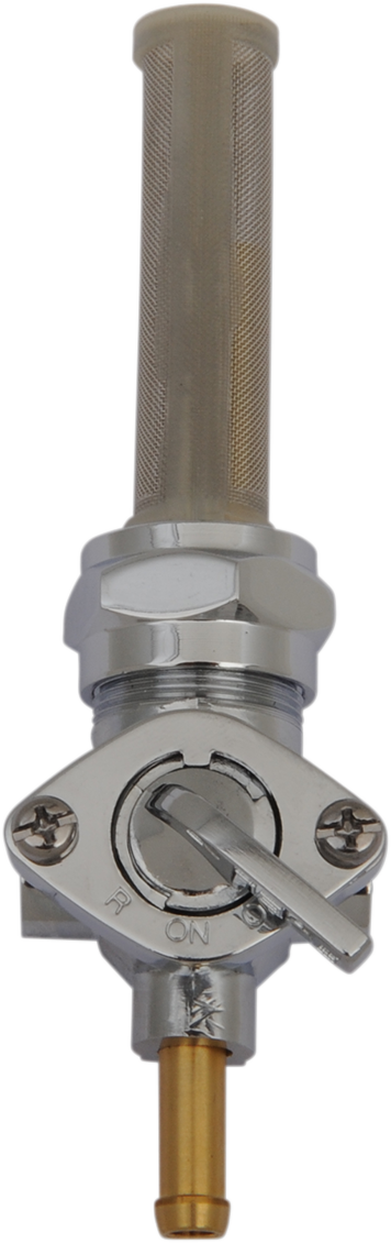 Drag Specialties Fuel Petcock - Downward Chrome Fitment for Harley Davidson Motorcycles with 22 mm Fittings 03-0040-BC331