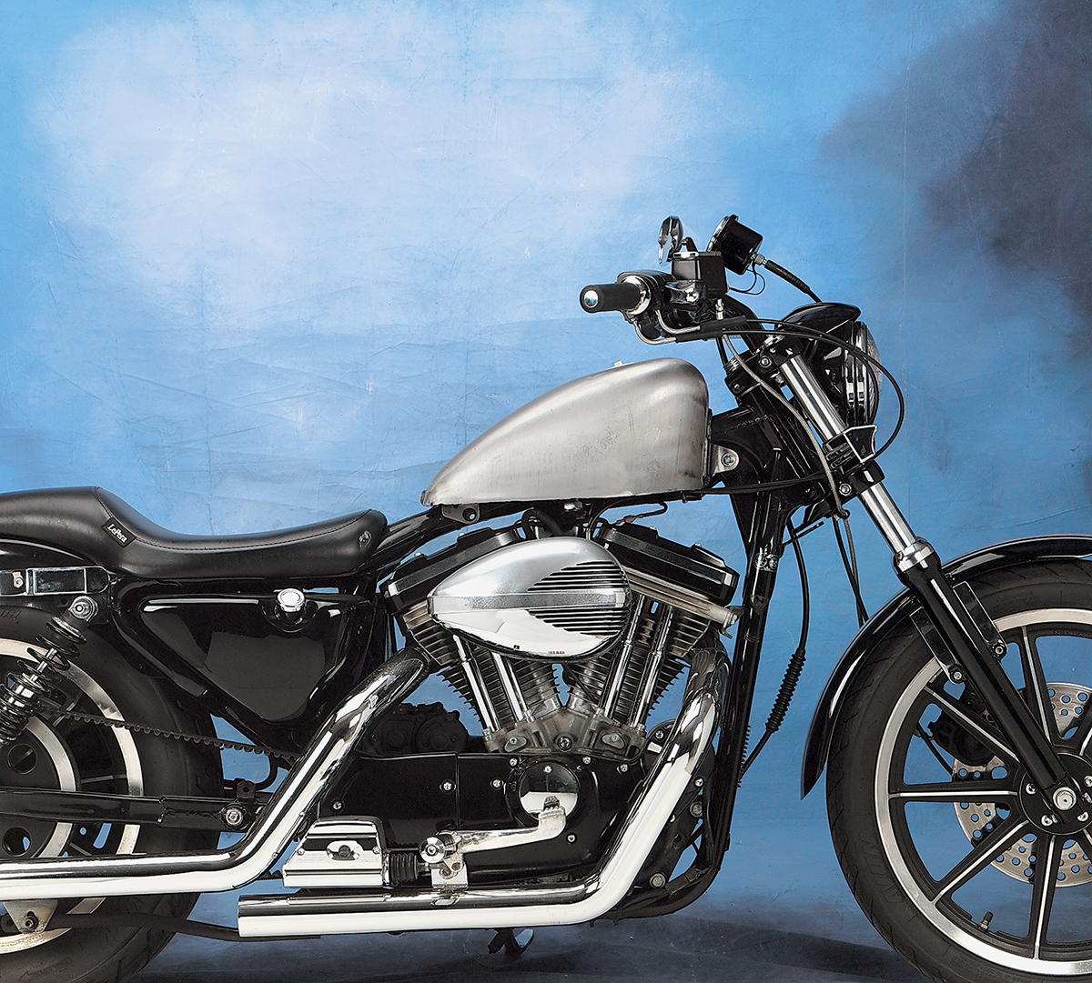 Drag Specialties 2.9 Gallon Gas Tank for Harley Sportster with Reinforced Steel Construction Part 011483-BX34