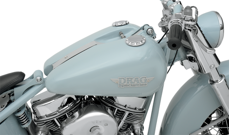 Drag Specialties Fat Bob Style Gas Tank - Flatside, 3.5 Gallon, Fits 1984-1999 Harley-Davidson Models with Drawn Steel Construction
