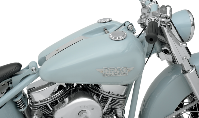 Drag Specialties Fat Bob Style Gas Tank - Flatside, 3.5 Gallon, Fits 1984-1999 Harley-Davidson Models with Drawn Steel Construction