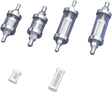 DRAG SPECIALTIES Fuel Filter - Clear, 1/4 inch, Part No. 03-0051A-BC145, Fits Harley Davidson Touring and Softail Models