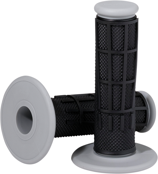 Moose Offroad Comp Diamond Half Waffle Grips for 7/8-inch Motorcycle Handlebars - Black (Part #1MG2315-BEM)