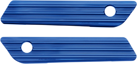 ARLEN NESS Saddlebag Latch Covers - Blue 03-604