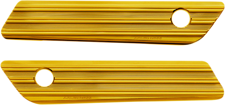 ARLEN NESS Saddlebag Latch Covers - Gold 03-606