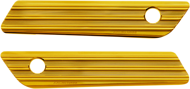 ARLEN NESS Saddlebag Latch Covers - Gold 03-606