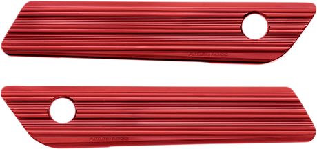 ARLEN NESS Saddlebag Latch Covers - Red 03-616