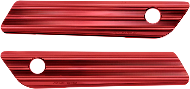 ARLEN NESS Saddlebag Latch Covers - Red 03-616