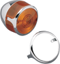 DRAG SPECIALTIES Turn Signal Lens Trim in Chrome - Part #72182 for Harley-Davidson Motorcycles