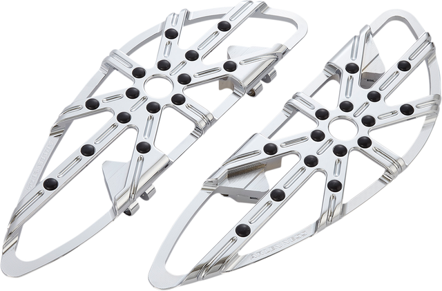 ARLEN NESS 10 Gauge Floorboards - Driver - Chrome 410-006