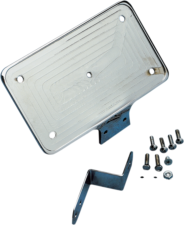 DRAG SPECIALTIES License Plate Mount 720134 - Custom Laydown Style for Harley-Davidson Motorcycles