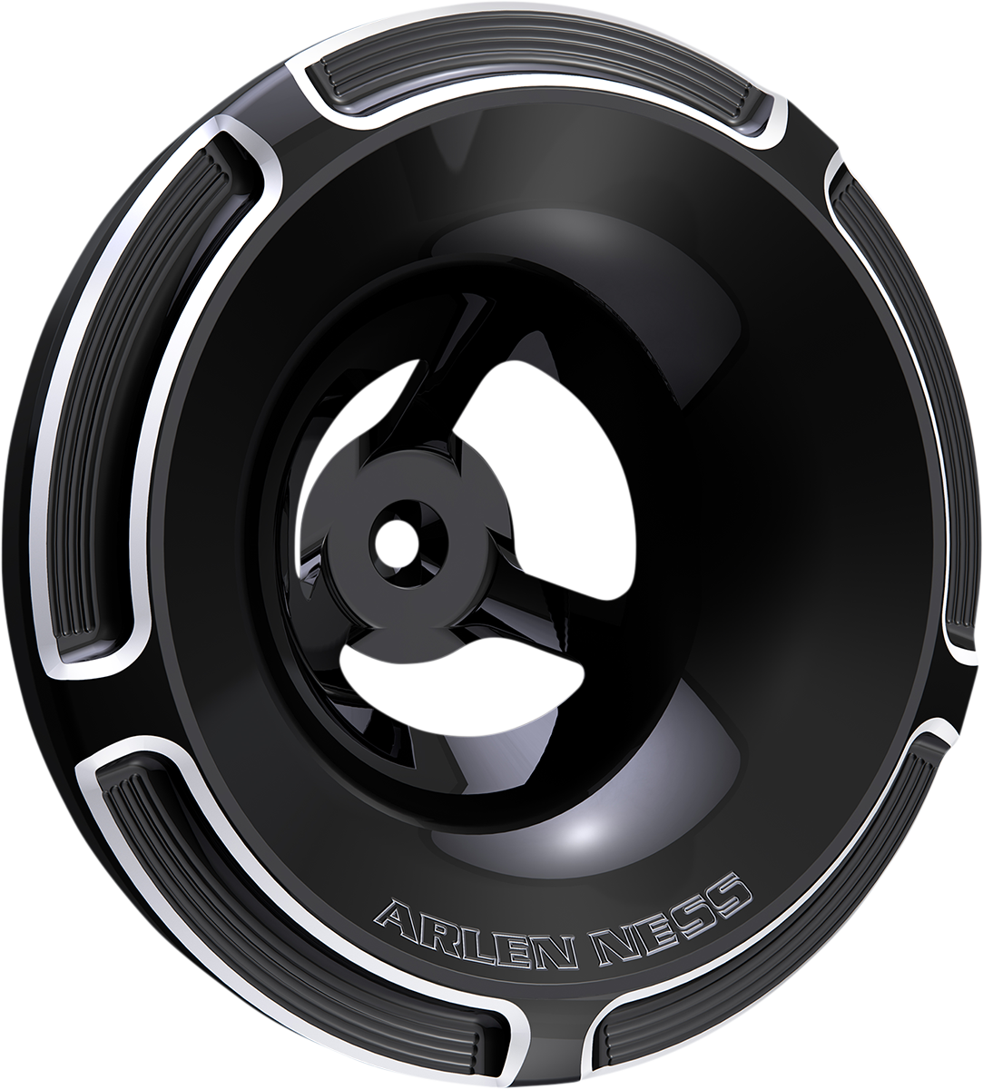 ARLEN NESS Velocity Air Cleaner Cover - Beveled - Black 601-002