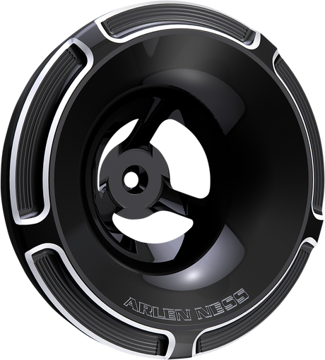 ARLEN NESS Velocity Air Cleaner Cover - Beveled - Black 601-002