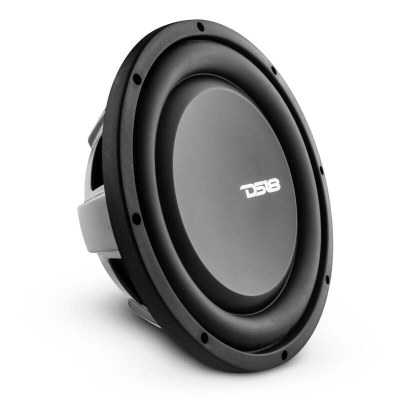 DS18 PSW10.2D 10-inch 500 Watt RMS Dual 2 Ohm Water-Resistant Shallow Mount Subwoofer for Car Audio