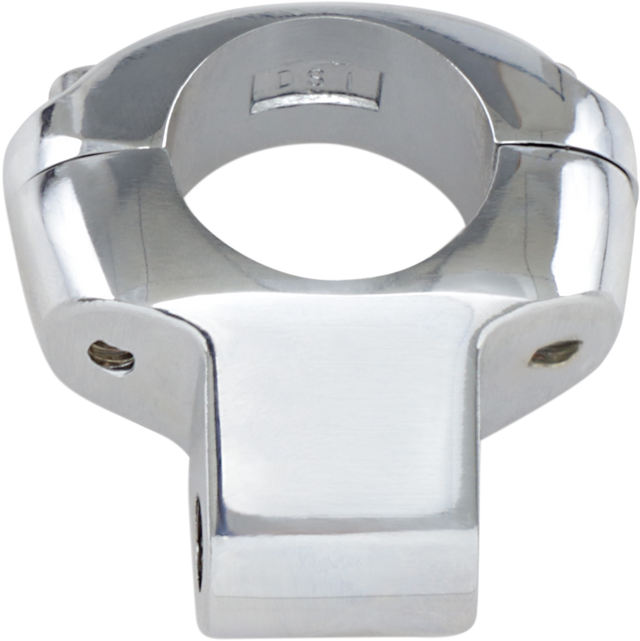 DRAG SPECIALTIES Miller's Two-Piece Chrome Mirror Clamp – Fits 1 Inch Handlebars and Harley Bikes