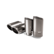 Akrapovic Titanium Tail Pipe Set for 2018+ Porsche Cayenne V6 (Part TP-T/S/23)