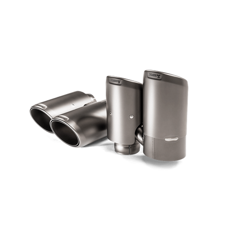 Akrapovic Titanium Tail Pipe Set for 2018+ Porsche Cayenne V6 (Part TP-T/S/23)