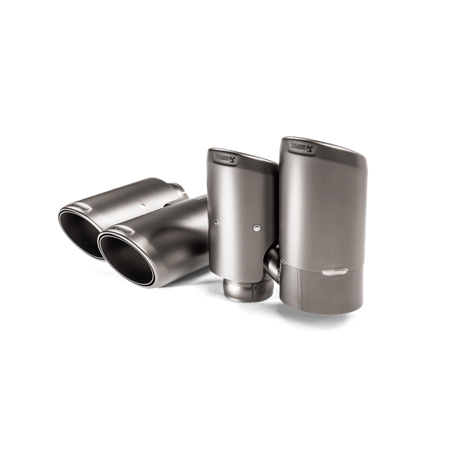 Akrapovic Titanium Tail Pipe Set for 2018+ Porsche Cayenne V6 (Part TP-T/S/23)