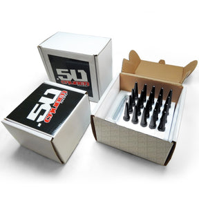 12 x 1.25mm Extended Spike Lug Nuts (60 Degree Taper Seat)